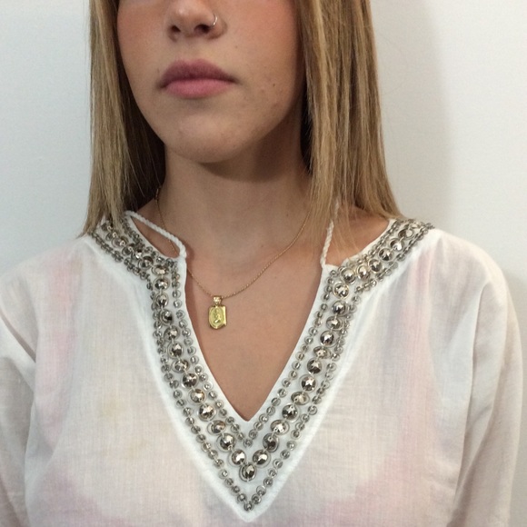 Michael Kors sheer white top, size S - Picture 5 of 6